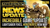 Stun Locks Fixed, Hero Changes, Felucia Patch Recap | Star Wars Battlefront 2 Update