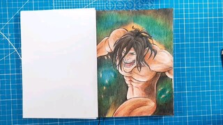 Drawing attack Titan Eren (Shingeki no Kyojin) gambar attack Titan Eren