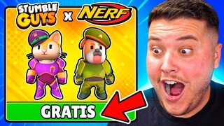 COMO CONSEGUIR GRATIS las NUEVAS SKINS *NERF* de STUMBLE GUYS!! 😱