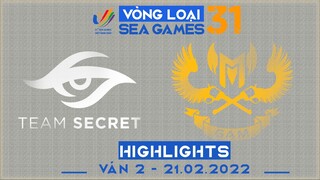 Highlights GAM vs TS [Ván 2][Vòng Loại Seagame31 - Vòng 2][21.02.2022]
