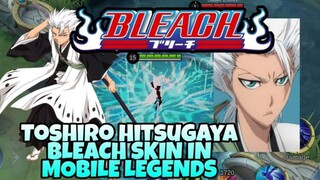 Toshiro Hitsugaya BLEACH SKIN COLLABORATION IN MOBILE LEGENDS