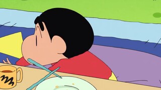 Crayon Shin-chan Food: Hiroshi's troubles were solved by Misae with an Okonomiyaki meal