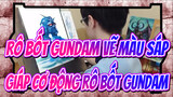 [Rô bốt Gundam Vẽ màu sáp] Rô bốt Gundam đầu tiên/ Giáp cơ động Rô bốt Gundam