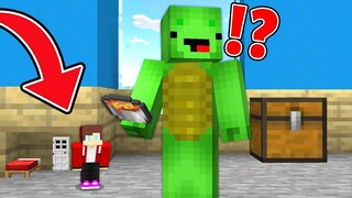 Mikey Found JJ's TINY Secret Base in Minecraft Challenge (Maizen Mazien Mizen)