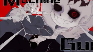 Undertale AU/Evil Bones/Tulisan Tangan】 Machine GUN [Peringatan Berkedip⚠️]