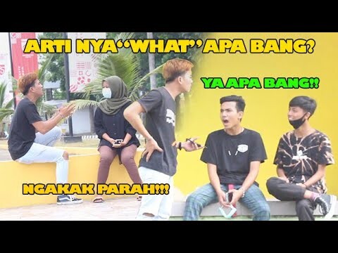 DEBAT!!! NANYAK APA ARTI WHAT?? KE ORANG TIDAK DIKENAL | PRANK INDONESIA - AMED AL ANSHARI