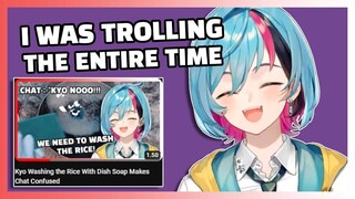 Kyo Explained the Reason Behind His Rice Stream: Trolling [Nijisanji EN Vtuber Clip]