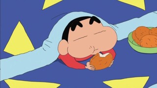 [Crayon Shin-chan] It was snowing outside, and I enjoyed eating pancakes in the kotatsu. I was cover