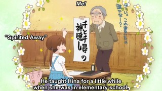 Grandpa teach Hina calligraphy when she was little