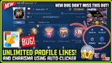 NEW BUG! Unlimited Likes And Charisma (AUTO-CLICKER) | MLBB