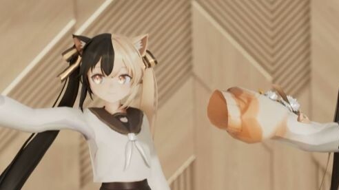 【MMD】【Chu Tianming】วิดีโอสุดล้ำค่าของแมวลายสามสีที่กำลังเต้นสแควร์แดนซ์