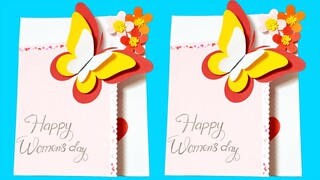 Tự tay làm thiệp tặng mẹ nhân ngày 8-3 / Happy Women's Day Card 2020