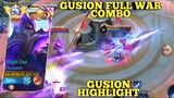 Gusion Full Combo War ~ Gusion Highlight