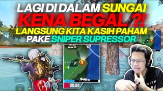 LAGI DALEM SUNGAI KENA BEGAL ?! LANGSUNG KITA KASIH PAHAM PAKE SNIPER SUPRESSOR !! - PUBG MOBILE