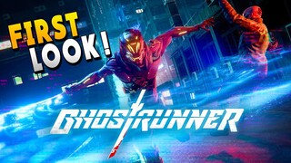 Cyberpunk Speedrunning Parkour Robot!  So FAST! - GhostRunner Gameplay