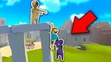 NOOB VÀ JAKI TRỐN TÌM KHỎI SCP-173 TRONG THẾ GIỚI HÌNH TRÒN 😂 - HUMAN FALL FLAT