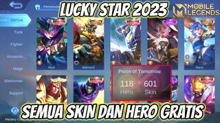 MENDADAK SULTAN, DAPAT SEMUA SKIN DAN HERO GRATIS ! BEGINI CARA DAN PERATURAN LUCKY STAR 2023