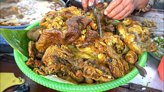 WARUNG KOLESTROL !!! SATU GEROBAK ISINYA JEROAN KAMBING SEMUA || KARE KAMBING HJ HALIMAH