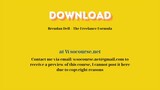 Brendan Dell – The Freelance Formula – Free Download Courses