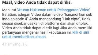 bukan gak mau upload hananoi episode 4 tapi kena langgar Hak cipta