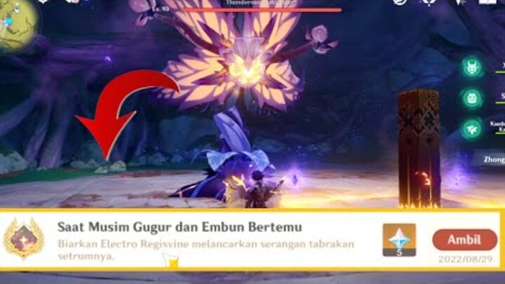 Hidden Achievement Elektro Regisvine [Saat Musim Gugur Dan Embun Bertemu] - Genshin Impact Indonesia
