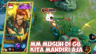 CARA MENANG LANE LAWAN MM MUSUH YG DI GB PEMBUKTIAN CLAUDE MM PALING MANDIRI❗TOP GLOBAL CLAUDE -MLBB