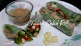 Chicken Salad Roll | Healthy Salad Roll | Fresh Spring Roll