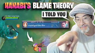 Hoon's explaining the Hanabi theory | Mobile Legends