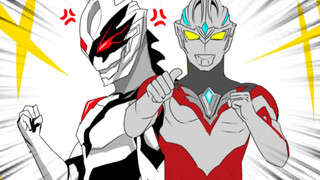 [Manga Patung Pasir Tokusatsu] Ultraman Akko telah berubah menjadi hitam [Kamen Rider]