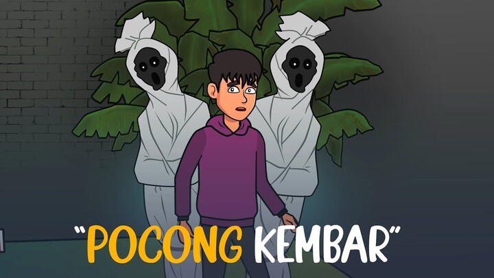 Pocong Kembar - Hantu Pohon Pisang - Kartun Horror