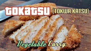 TOKATSU (Tokwa Katsu) with Japanese Curry Plant Based TONKATSU