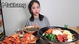 오늘은 적당히 명절 비빔밥 먹방 Korean food Bibimbap, Spicy Kimchi Mukbang eating show