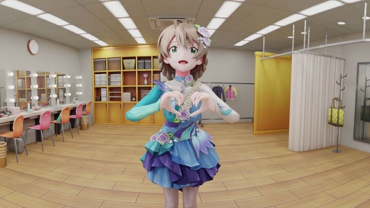 【4K/panoramic/MMD】MUSIC JOURNEY Little idol's SOLO LIVE in the fitting room (Idolmaster Million Live