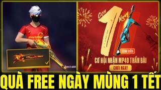 Free Fire - Quà FREE Ngày Mùng 1 Tết Cực Khủng Skin Mp40 Thần Bài, Garena Tặng M1887 Hỏa Nộ Sớm