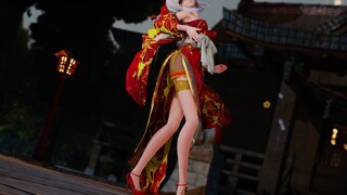 [Tám con khỉ|MMD]Sườn xám kimono đỏ câm haku Tokoru・ファンカ(Tokyo không bao giờ ngủ)