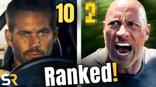 Fast & Furious Movies Ranked: From Best to Worst