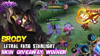 Skin Giveaway Winner | Brody Starlight Skin - MLBB