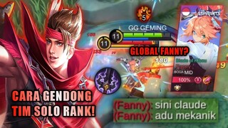 INILAH PERJUANGAN SOLO RANK! HARUS SIAP NGANGKAT TIM WALAUPUN KEBANTAI! | TOP GLOBAL CLAUDE - MLBB