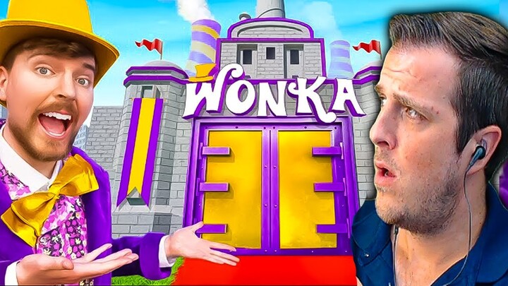 Mr Beast Built Willy Wonka's Chocolate Factory! Reaction