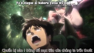 [EnA Sub] [Vietsub + Kara] Attack on Titan OP 1 Guren no Yumiya - Linked Horizon