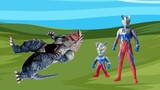 [Ultraman Short Story] Zero and his son were eaten by a monster, come and save them