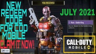 *July 2021* Call Of Duty Mobile New Redeem Code | Cod Mobile Redeem Code