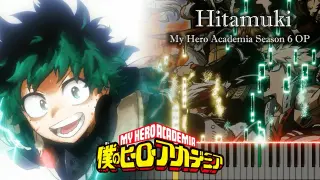 【Hitamuki】- My Hero Academia Season 6 OP ( Piano Tutorial + Sheet ) / SUPER BEAVER