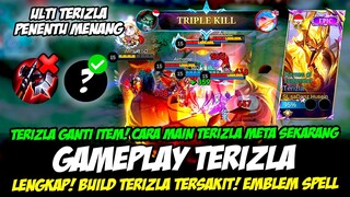 CARA MAIN TERIZLA EPIC SKIN + COMBO TERIZLA EXP LANE❗BUILD TERIZLA TERSAKIT 2024❗GAMEPLAY TERIZLA