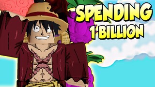 SPENDING 1 BILLION BELI IN DEVIL FRUITS AND GIVE IT AWAY IN SQUARE PIECE! | ROBLOX |