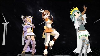 【mmdマギレコ】由比鶴乃＆深月フェリシア＆双葉さなでライアーダンス