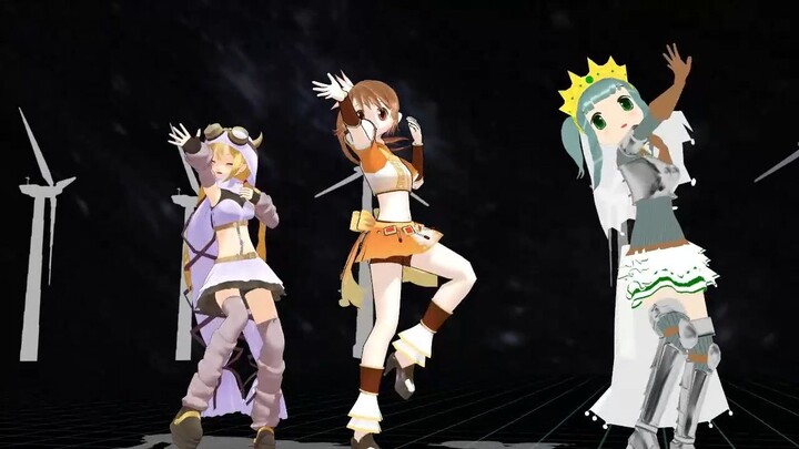 【mmdマギレコ】由比鶴乃＆深月フェリシア＆双葉さなでライアーダンス