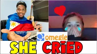 ðŸ‡µðŸ‡­ Singing Filipino Songs  (Girl Cries) (Omegle Singing Reactions) FT @From Blue, To Greene