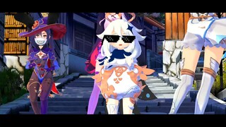 mmd Canción de Paimon en Genshin Impact  Shibuya Cover by kyOresu