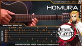 Demon Slayer: Kimetsu no Yaiba - LiSA 『炎』 HOMURA - Fingerstyle Guitar Cover + TABS Tutorial